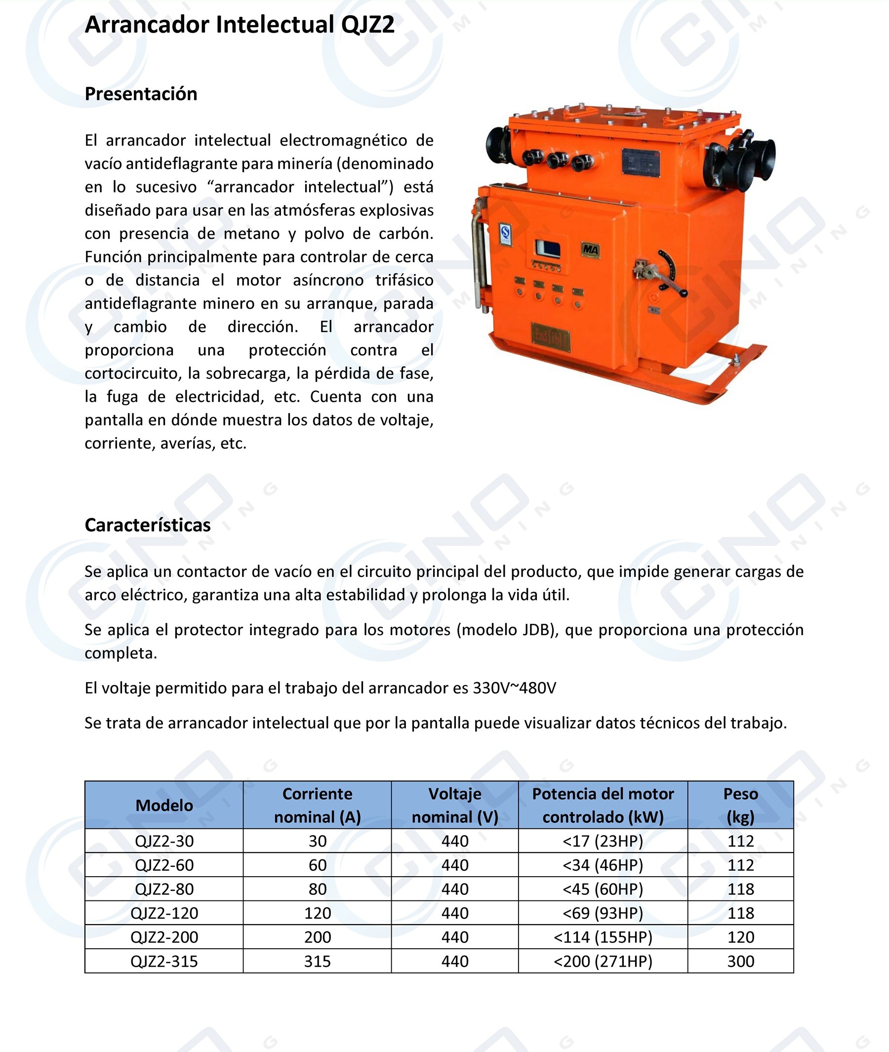 arrancador_intelectual_qjz2_antiexplosion_cinomining